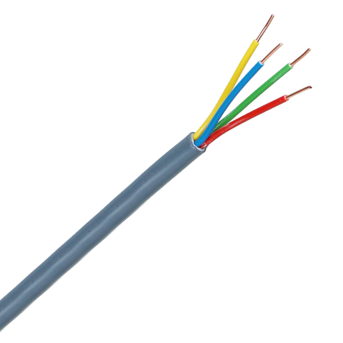 Thermostaatkabel Dynamic 4 x 0,8 mm Grijs 100m/rol